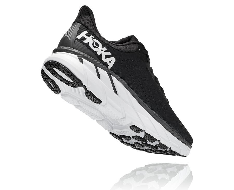 Hoka One One Clifton 7 Löparskor Herr - Svarta/Vita - HNZWX-9325